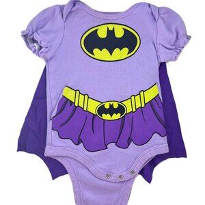 DC Comics | Batman Short Sleeve Bodysuit w/ detachable cape | 0-3 Month